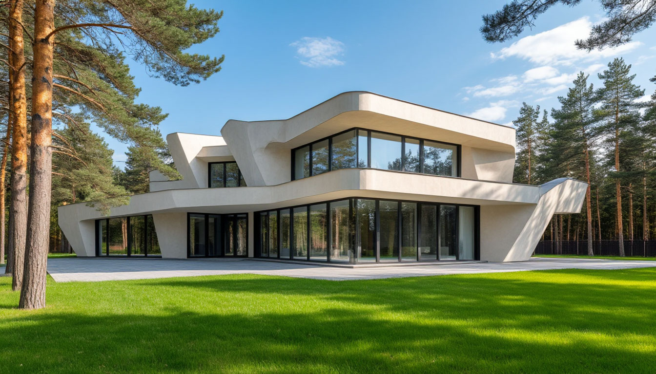 Усадьба построена по уникальному проекту