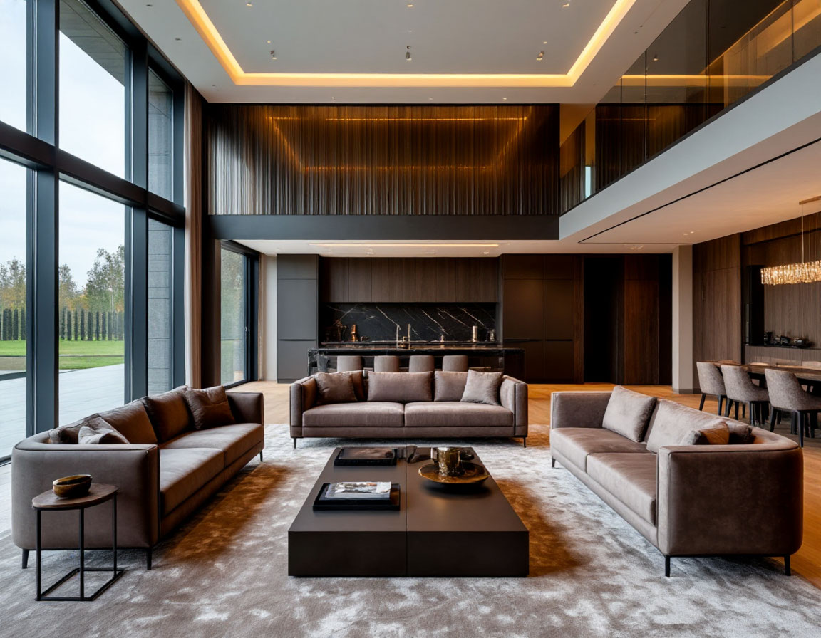 Фото внутренней отделки дома под ключ